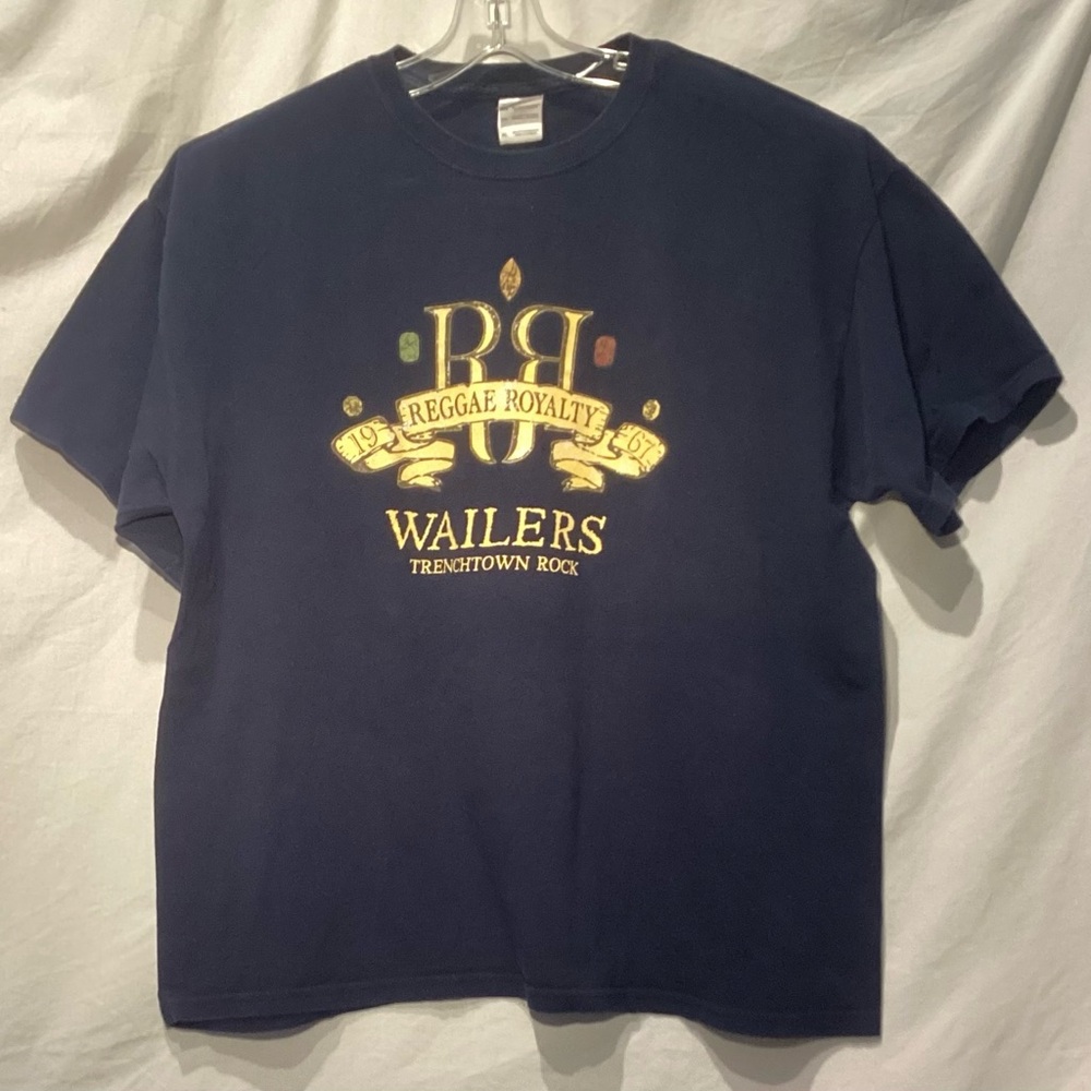 GILDAN Reggae Royalty Wailers Navy Blue Band T-Shirt